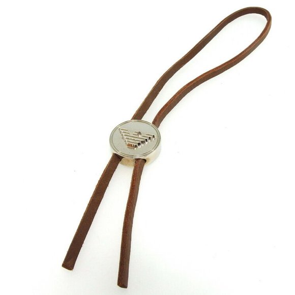 EMPORIO ARMANI strap Eagle mark Silver hardware �~ leather Auth used T17336 - Picture 6 of 7